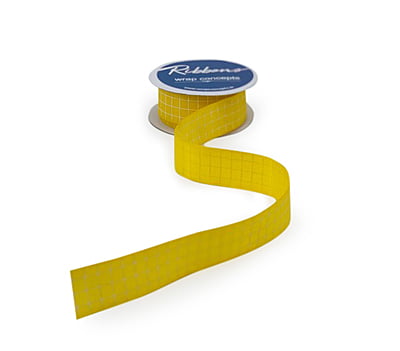 Baby Pink & White Check Ribbon