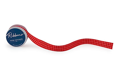 Baby Pink & White Check Ribbon