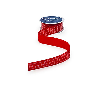 Baby Pink & White Check Ribbon