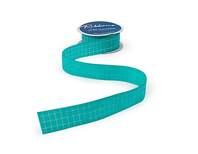 Baby Pink & White Check Ribbon