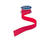 Baby Pink & White Check Ribbon