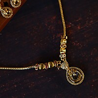 Unique Bird Shape AD Stone Pendant Chain Neck piece-