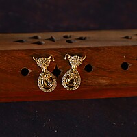 Unique Bird Shape AD Stone Pendant Chain Neck piece-