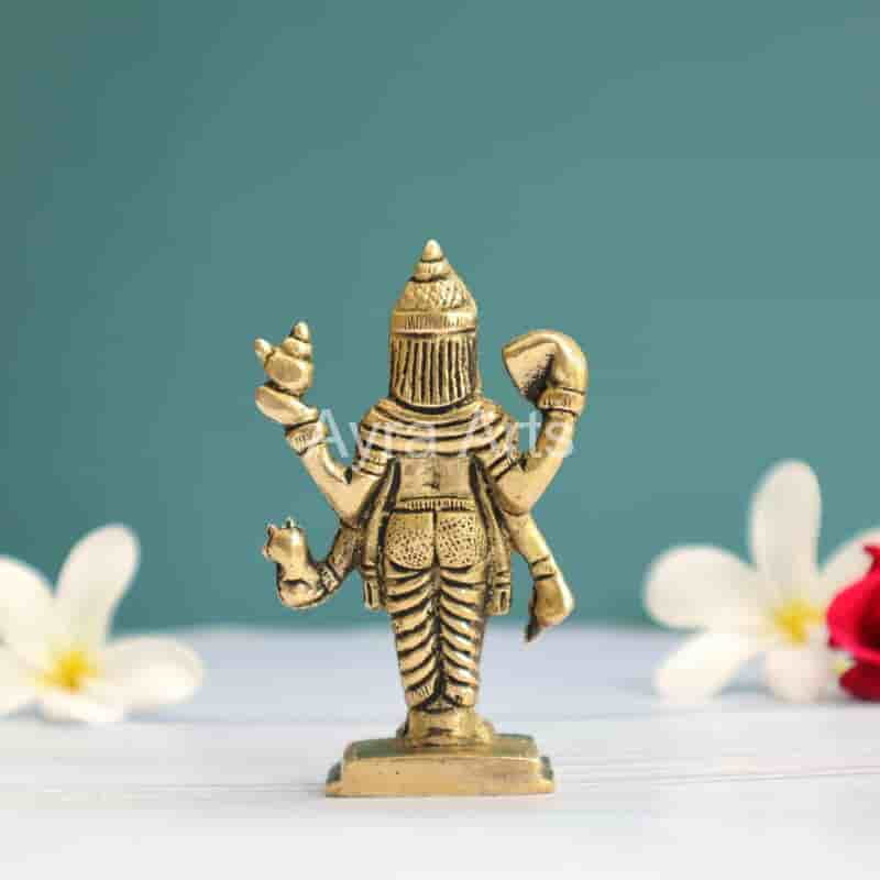 Brass Dhanvantri Idol 3.2 Inch Height