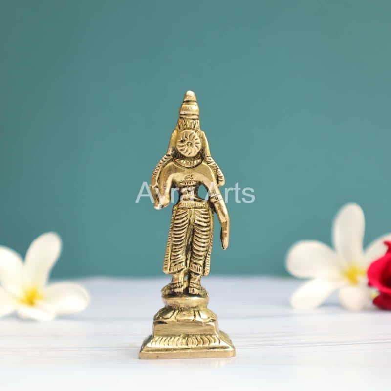 Brass Meenakshi Idol 3.5 Inch Height