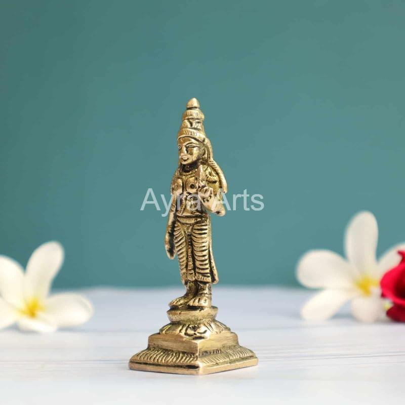 Brass Meenakshi Idol 3.5 Inch Height