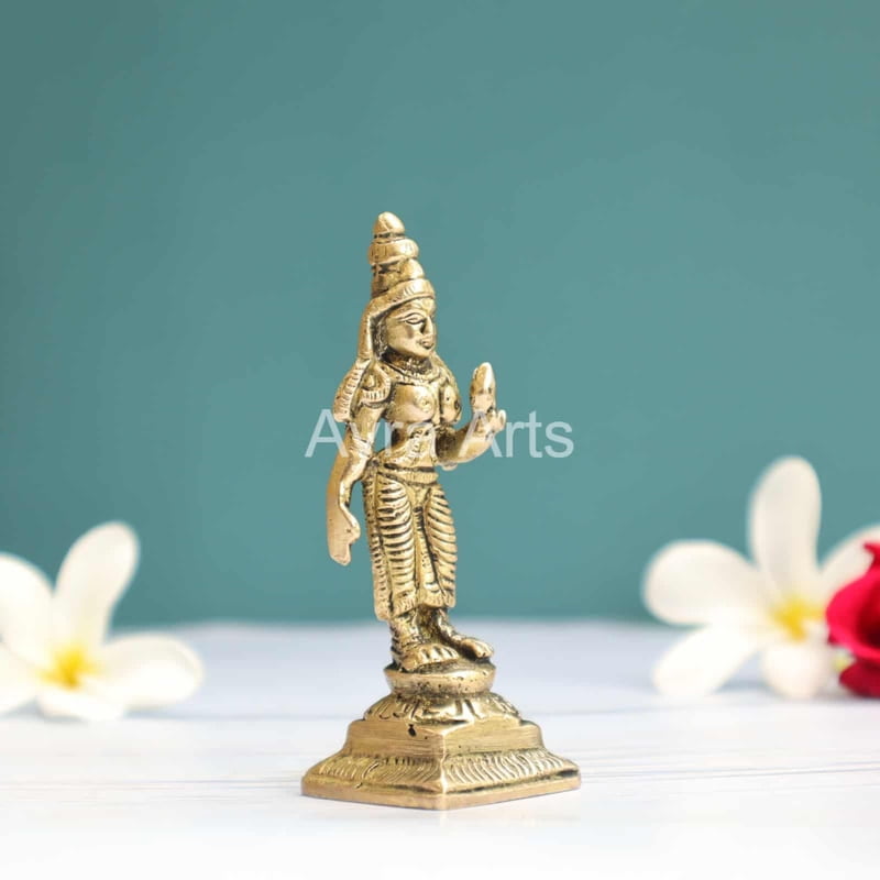 Brass Meenakshi Idol 3.5 Inch Height