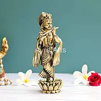 Brass Premium Light Weight Krishna 7 Inch Height