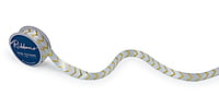 Gold Foil Chevron Satin Ribbon