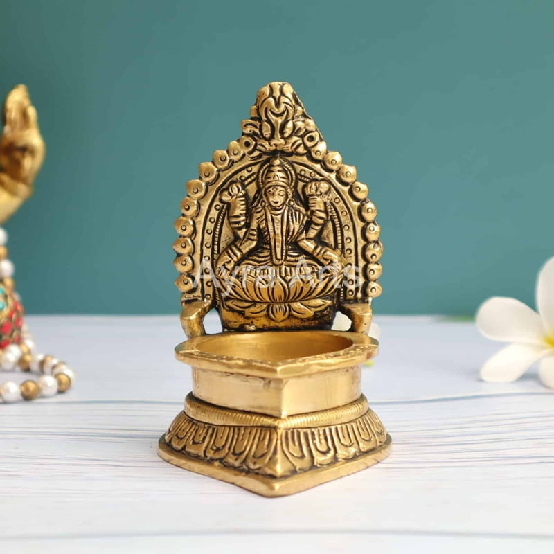 Brass Lakshmi Deepam 4.5 Inch Height