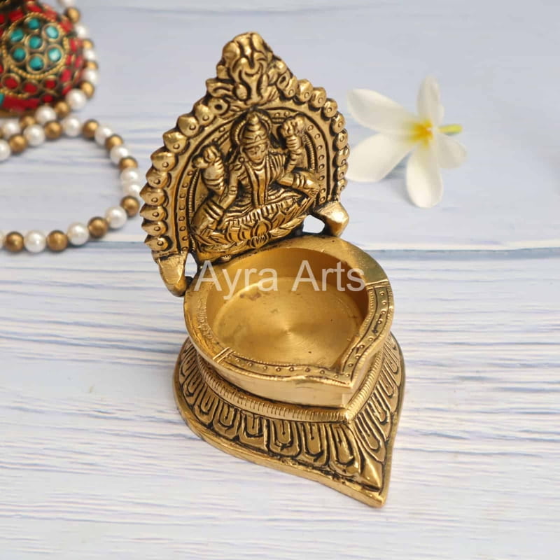 Brass Lakshmi Deepam 4.5 Inch Height