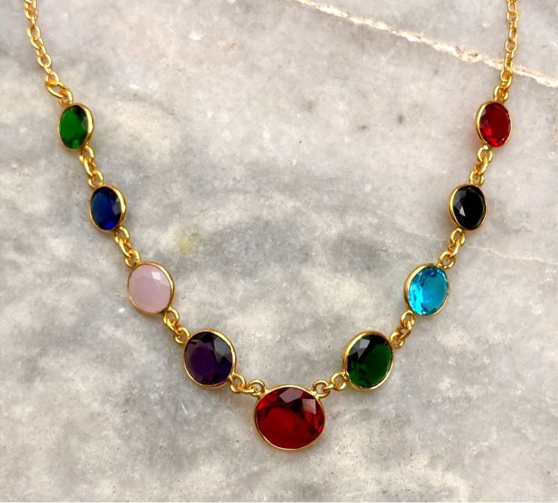HG 9 Collet Round Necklace