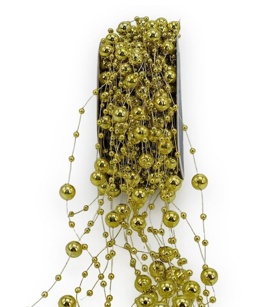 Pearl String -Metallic Gold (Pack of 20/50)
