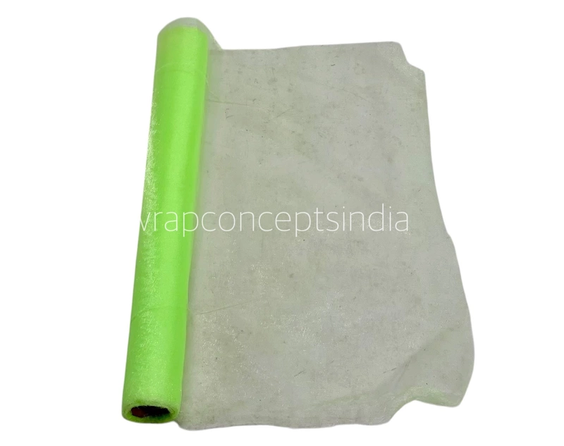 Lime Organza Roll - 5 Meters