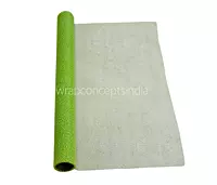 Lime White Dot Organza Roll - 5 Meters