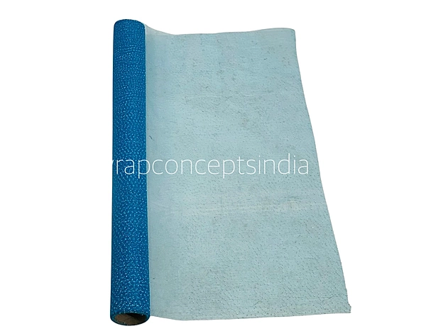 Turquoise White Dot Organza Roll - 5 Meters