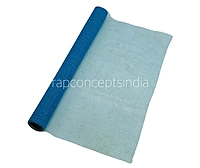 Turquoise White Dot Organza Roll - 5 Meters