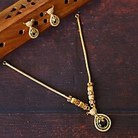 Unique Bird Shape AD Stone Pendant Chain Neck piece-