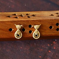 Unique Bird Shape AD Stone Pendant Chain Neck piece-