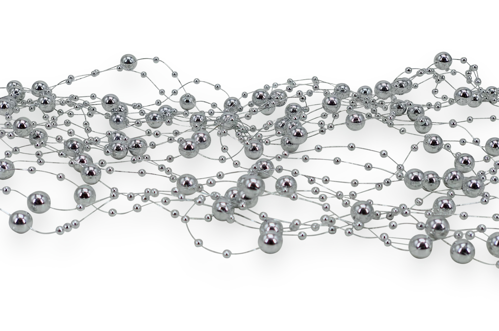 Pearl Strings-Metallic Silver (Pack of 20)