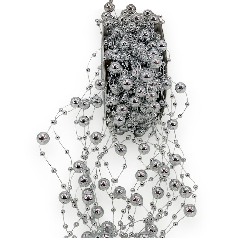 Pearl Strings-Metallic Silver (Pack of 20)