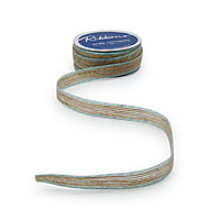 Jute Ribbon with Coloured Edges
