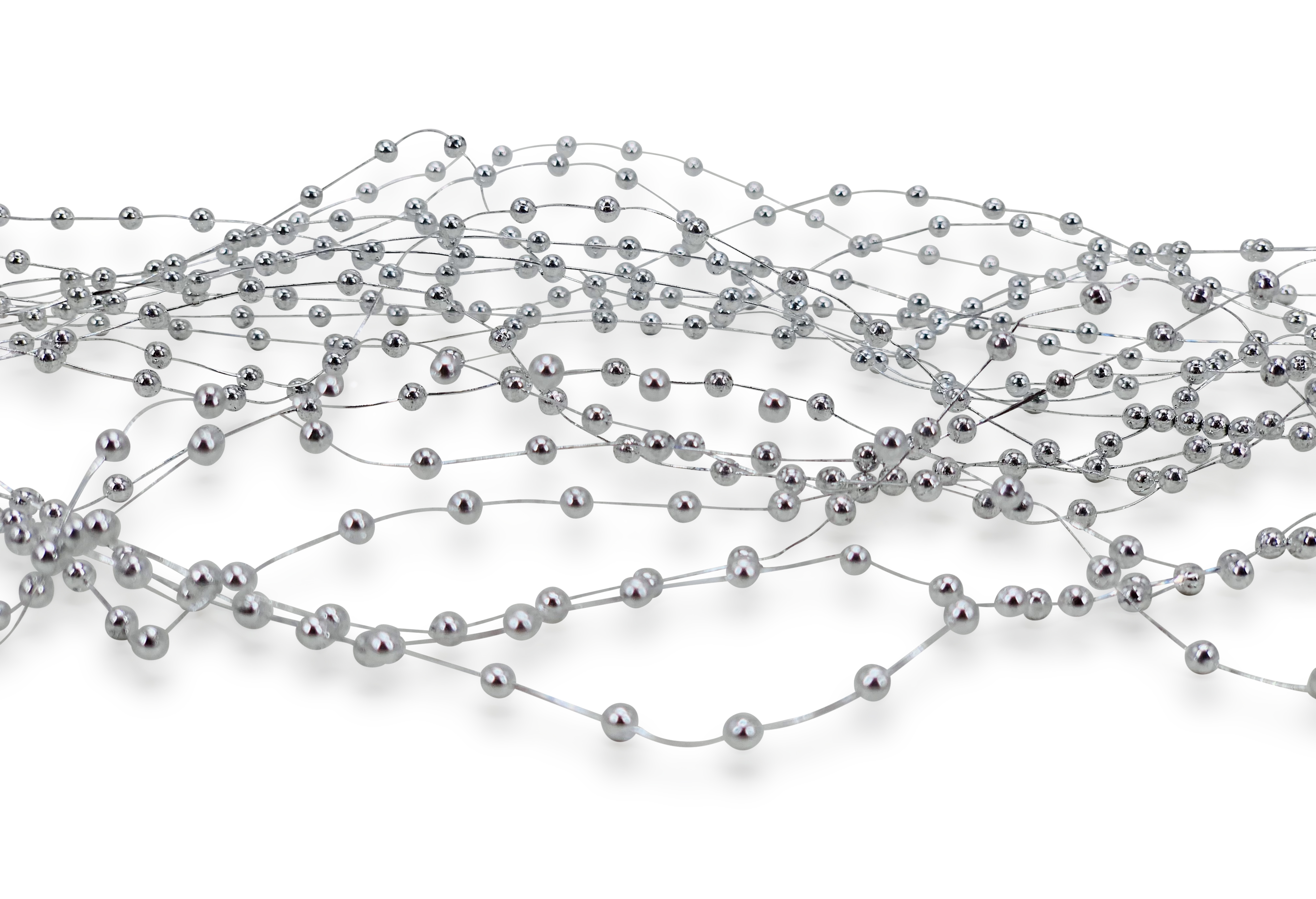 Silver Small Pearl String (Pack of 20)