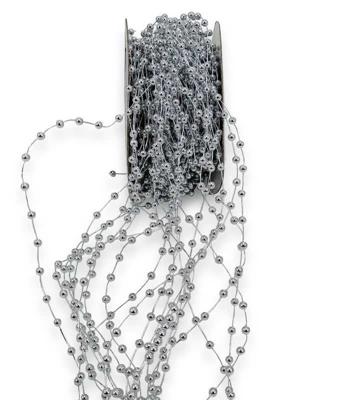 Silver Small Pearl String (Pack of 20)