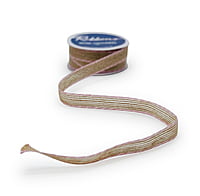 Jute Ribbon with Coloured Edges