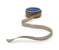 Jute Ribbon with Coloured Edges
