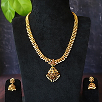 Gold plated  Elegance Lakshmi long haram