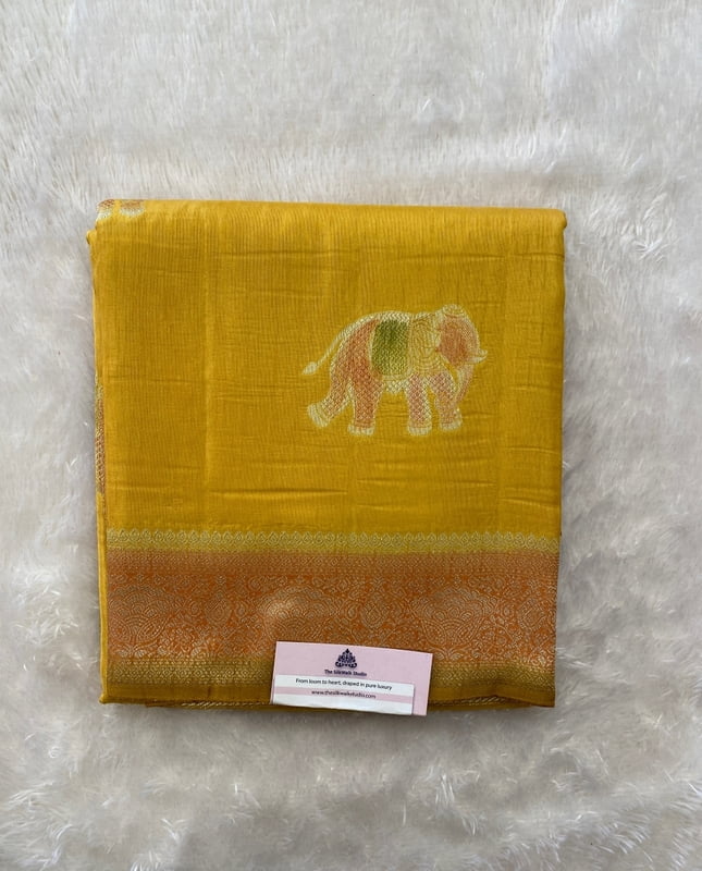 Mridula ā The Banarasi Silk Saree (Elephant Motifs) SWS137