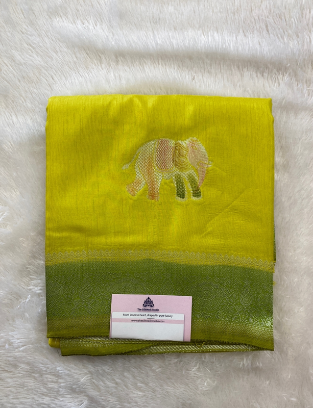 Mridula ā The Banarasi Silk Saree (Elephant Motifs) SWS137