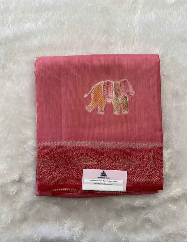 Mridula ā The Banarasi Silk Saree (Elephant Motifs) SWS137