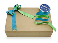 Reversible Ribbon - Parrot Green with Turquoise Blue