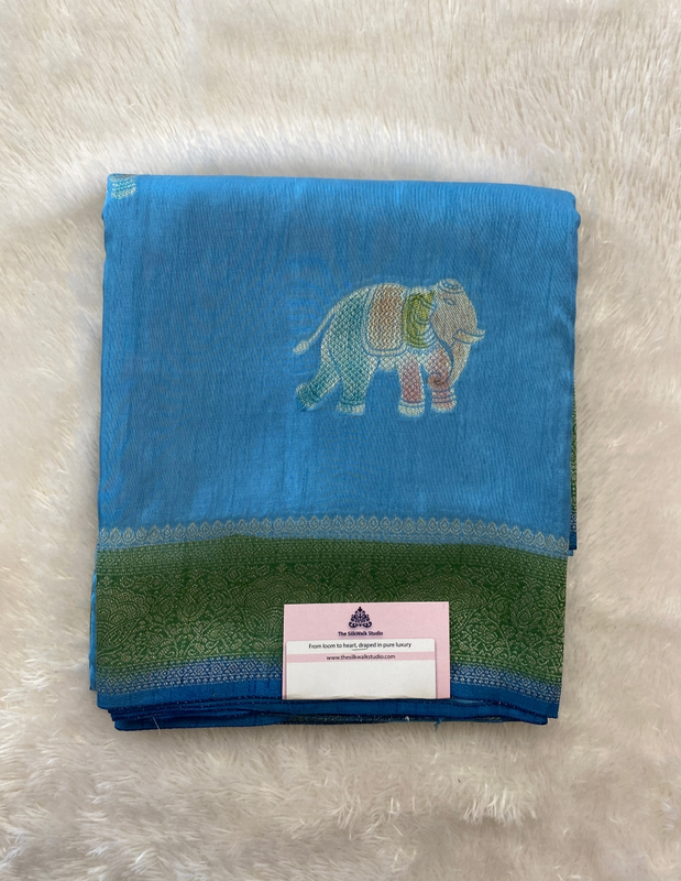 Mridula ā The Banarasi Silk Saree (Elephant Motifs) SWS137