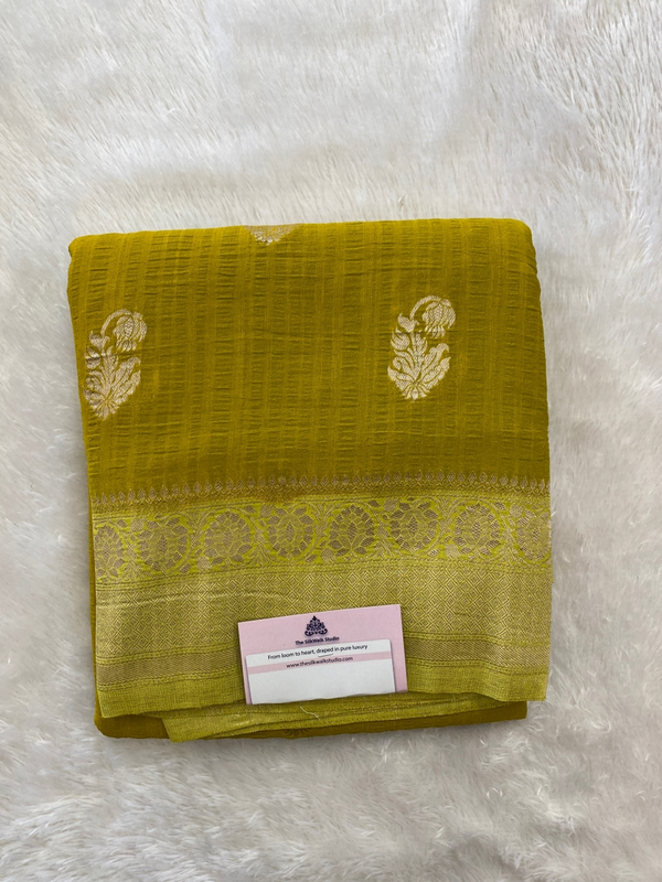Jyotsna - The Katan Georgette Saree in Motifs SWS139