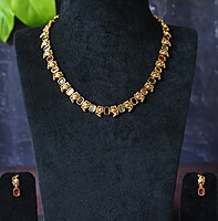 Tradtional peacock design with multi stone longharam