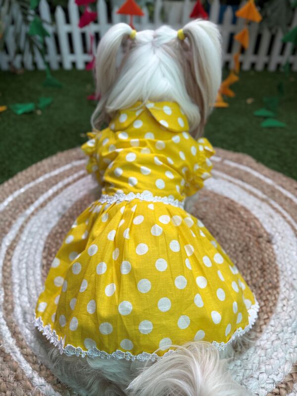 Yellow Polka Frock