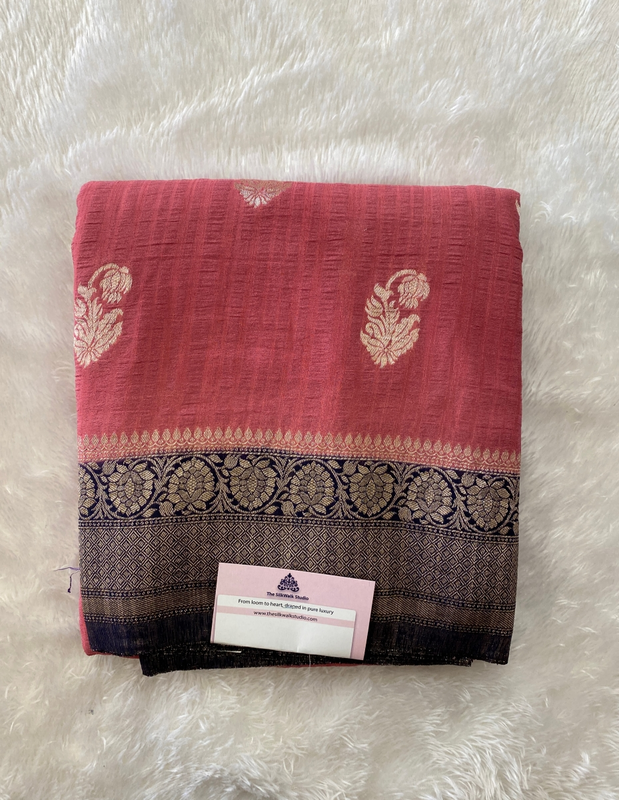 Jyotsna - The Katan Georgette Saree in Motifs SWS139