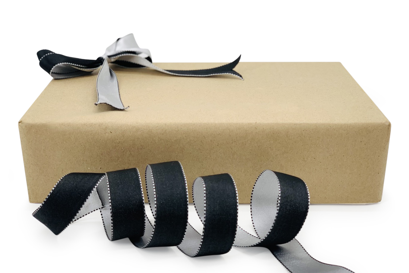Reversible Ribbon - Black with White