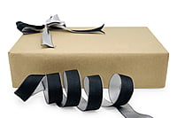 Reversible Ribbon - Black with White