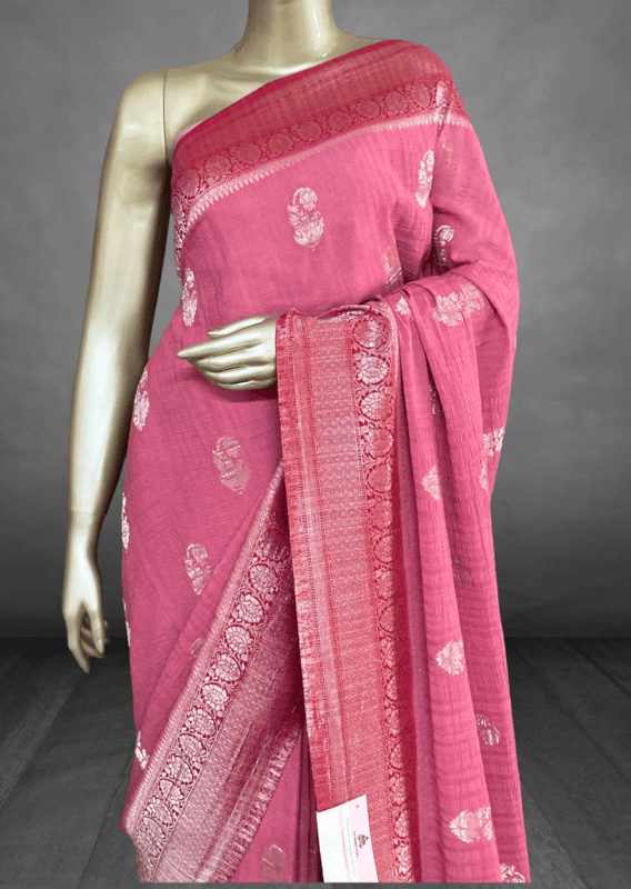 Jyotsna - The Katan Georgette Saree in Motifs SWS139