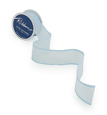 Organza Ribbon With Scalloped Edges - 4 cms