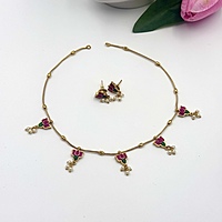 Minimal lotus neckpiece