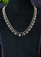 Diamond Finish ad Necklace with Earrings