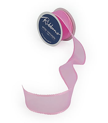 Organza Ribbon With Scalloped Edges - 4 cms