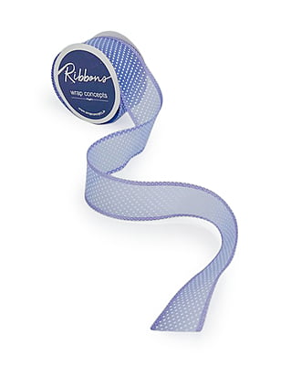 Big Organza Polka Ribbon with Scalloped Edges