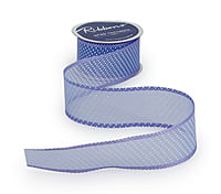 Big Organza Polka Ribbon with Scalloped Edges