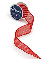 Big Organza Polka Ribbon with Scalloped Edges